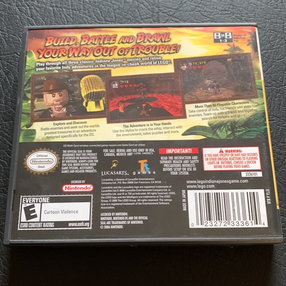 Indiana Jones The Original Adventures Nintendo DS game. - Picture 2 of 5